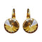 Auskari "Klaris II (Golden Shadow)" ar Swarovski™ kristāliem